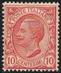1906 - Effige di Vittorio Emanuele III - volta a sinistra