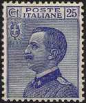 1908 - Effige di Vittorio Emanuele III - volta a sinistra - tipo detto «Michetti»  