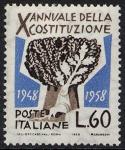 Decennale della Costituzione Italiana - L. 60