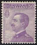 1908 - Effige di Vittorio Emanuele III - volta a sinistra - tipo detto «Michetti»  