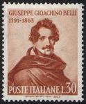 Centenario della morte del poeta Gioacchino Belli - ritratto di Paris