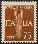 Posta aerea - Soggetti allegorici - 75 c.