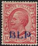 1920 - B.L.P. - Regno - Francobolli del 1901 / 17 sovrastampati «B.L.P.» in litografia