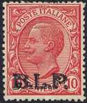 1923 - B.L.P. - Regno - Francobolli del 1901 / 19 con soprastampa modificata