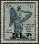 1922 - B.L.P. - Regno - Anniversario della Vittoria - francobolli del Regno  con soprastampa - non emessi