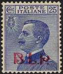 1920 - B.L.P. - Regno - Francobolli del 1901 / 17 sovrastampati «B.L.P.» in litografia