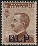 1920 - B.L.P. - Regno - Francobolli del 1901 / 17 sovrastampati «B.L.P.» in litografia
