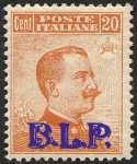 1922 - B.L.P. - Regno - Francobolli del 1901 / 19 con soprastampa modificata