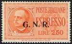 1943 - G.N.R. - Espressi - tipi del 1932 soprastampati G.N.R.