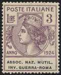 1924 - Enti Semistatali - Regno - Associazione Nazionale Mutilati e Invalidi di Guerra