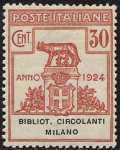 1924 - Enti Semistatali - Regno - Biblioteche Circolanti Milano