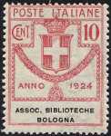 1924 - Enti Semistatali - Regno - Associazione Biblioteche Bologna 