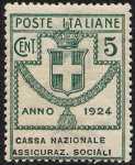 1924 - Enti Semistatali - Regno - Cassa Nazionale Assicurazioni Sociali