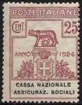 1924 - Enti Semistatali - Regno - Cassa Nazionale Assicurazioni Sociali