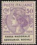 1924 - Enti Semistatali - Regno - Cassa Nazionale Assicurazioni Sociali
