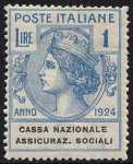 1924 - Enti Semistatali - Regno - Cassa Nazionale Assicurazioni Sociali