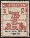 1924 - Enti Semistatali - Regno - Consorzio Biblioteche Torino