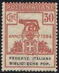 1924 - Enti Semistatali - Regno - Federazione Italiana Biblioteche Popolari