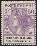 1924 - Enti Semistatali - Regno - Federazione Italiana Biblioteche Popolari