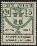 1924 - Enti Semistatali - Regno - Gruppo D'Azione Scuole Milano