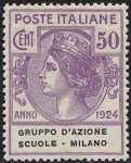1924 - Enti Semistatali - Regno - Gruppo D'Azione Scuole Milano