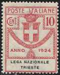 1924 - Enti Semistatali - Regno - Lega Nazionale Trieste