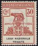 1924 - Enti Semistatali - Regno - Lega Nazionale Trieste