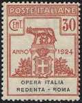 1924 - Enti Semistatali - Regno - Opera Italia Redenta - Roma