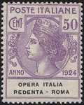 1924 - Enti Semistatali - Regno - Opera Italia Redenta - Roma