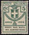 1924 - Enti Semistatali - Regno - Associazione Nazionale Mutilati e Invalidi di Guerra