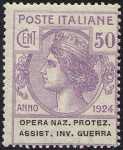 1924 - Enti Semistatali - Regno - Opera Nazionale Protezione e Assistenza Invalidi di Guerra