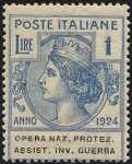 1924 - Enti Semistatali - Regno - Opera Nazionale Protezione e Assistenza Invalidi di Guerra