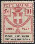 1924 - Enti Semistatali - Regno - Associazione Nazionale Mutilati e Invalidi di Guerra