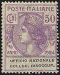 1924 - Enti Semistatali - Regno - Ufficio Nazionale Collocamento Disoccupati