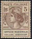 1924 - Enti Semistatali - Regno - Ufficio Nazionale Collocamento Disoccupati
