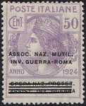 1924 - Enti Semistatali - Regno - Associazione Nazionale Mutilati e Invalidi di Guerra - Roma