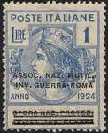 1924 - Enti Semistatali - Regno - Associazione Nazionale Mutilati e Invalidi di Guerra - Roma