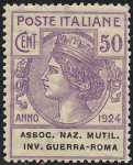 1924 - Enti Semistatali - Regno - Associazione Nazionale Mutilati e Invalidi di Guerra