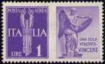 1942 - Propaganda di Guerra -  Regno - francobolli di Posta Aerea del 1930 con appendice di propaganda - non emessi