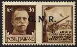 1943 / 44 - Propaganda di Guerra -  G.N.R. - francobolli del Regno soprastampati «G.N.R.» 