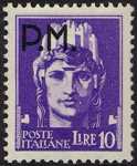 1943 - Posta Militare - francobolli della serie «imperiale» soprastampati  P.M. 
