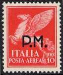 1943 - Posta Militare - francobolli di posta aerea  soprastampati  P.M. 