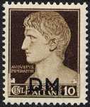 1943 - Posta Militare - francobolli della serie «imperiale» soprastampati  P.M. 