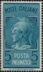 1947  - Posta Pneumatica - Repubblica-  Testa di Minerva