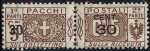 1923 - Pacchi Postali - Regno - francobolli precedenti soprastampati