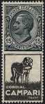 1924 - Francobolli pubblicitari - Regno - francobolli del 1901 / 25 con appendice pubblicitaria