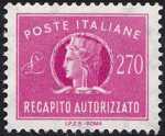 1965 - Recapito autorizzato - Repubblica - «Italia turrita» - nuovi valori
