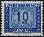 1955 / 1966 - Segnatasse  Repubblica - Cifra in ornato - filigrana stelle