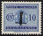1944 - Segnatasse R.S.I. - Francobolli del 1934   -   sovrastampati  con fascio