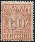 1913 - SERVIZIO COMMISSIONI - Regno - cifra al centro